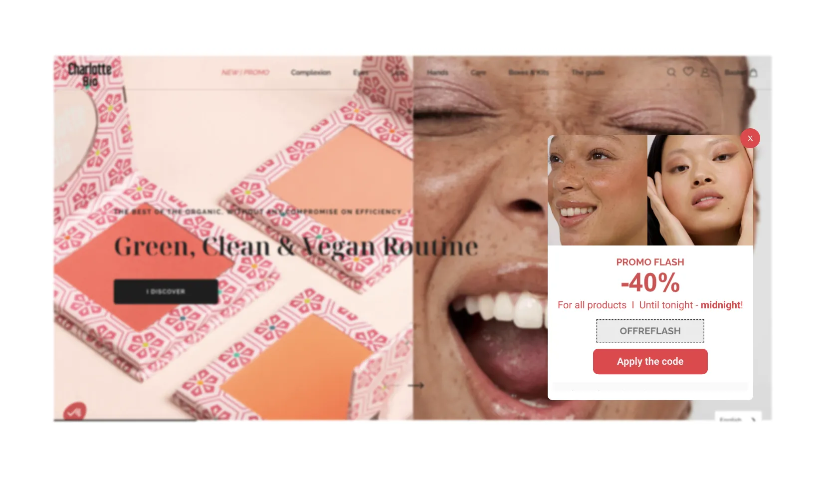 charlotte bio mobile sale popup