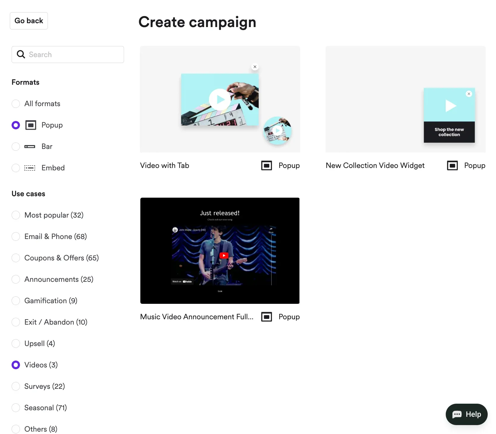 video campaign templates
