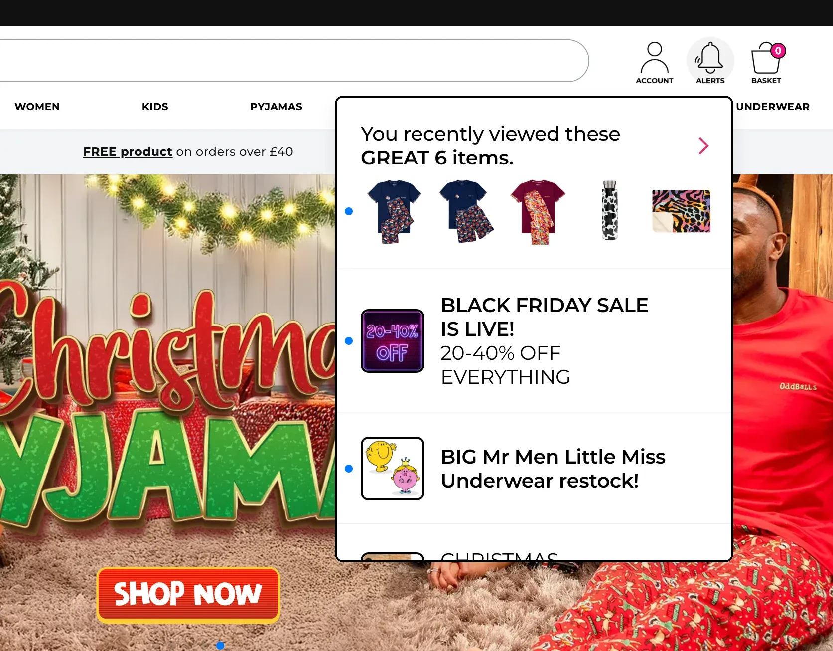 product recommendations feed