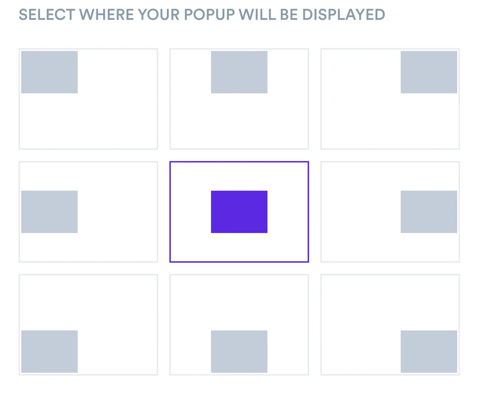 choosing screen position