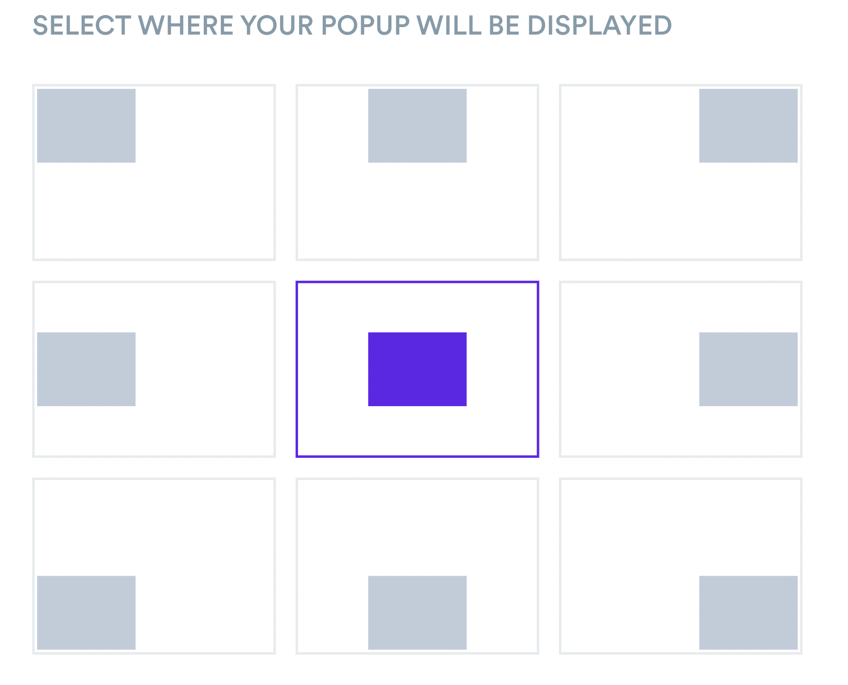 choosing screen position