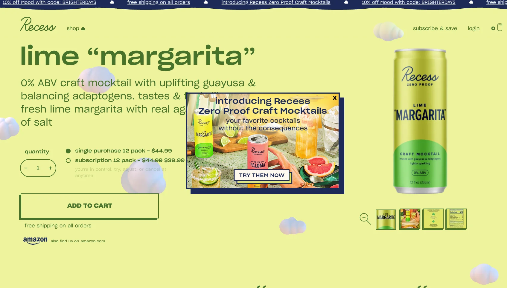 website popup