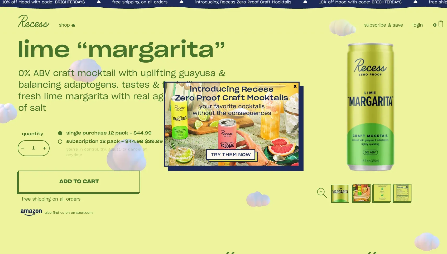website popup