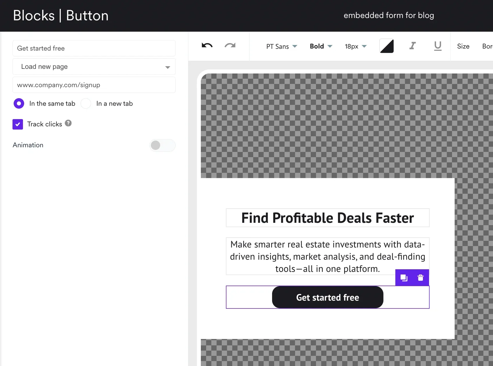adding link in button