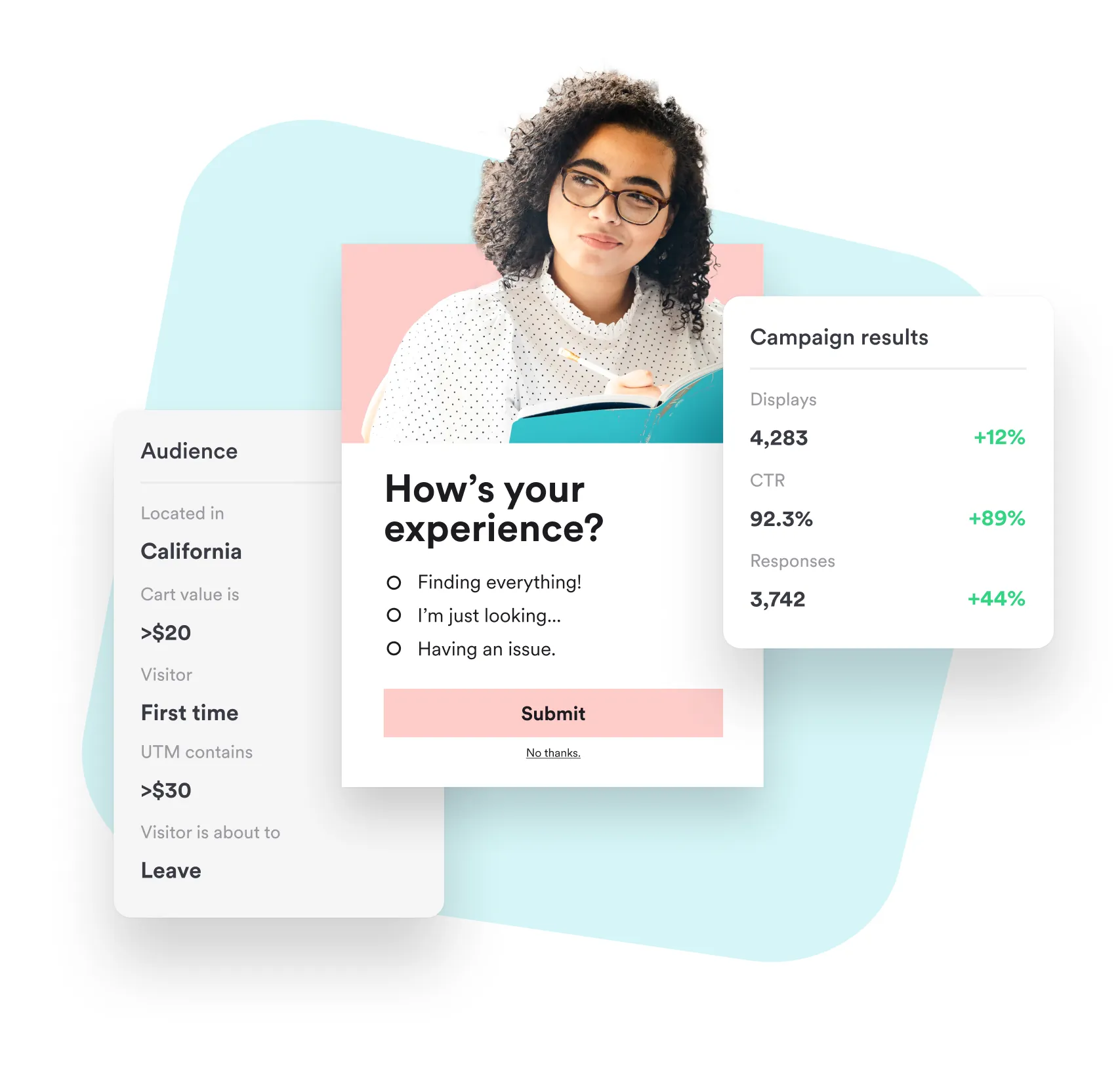 collect feedback with popup example