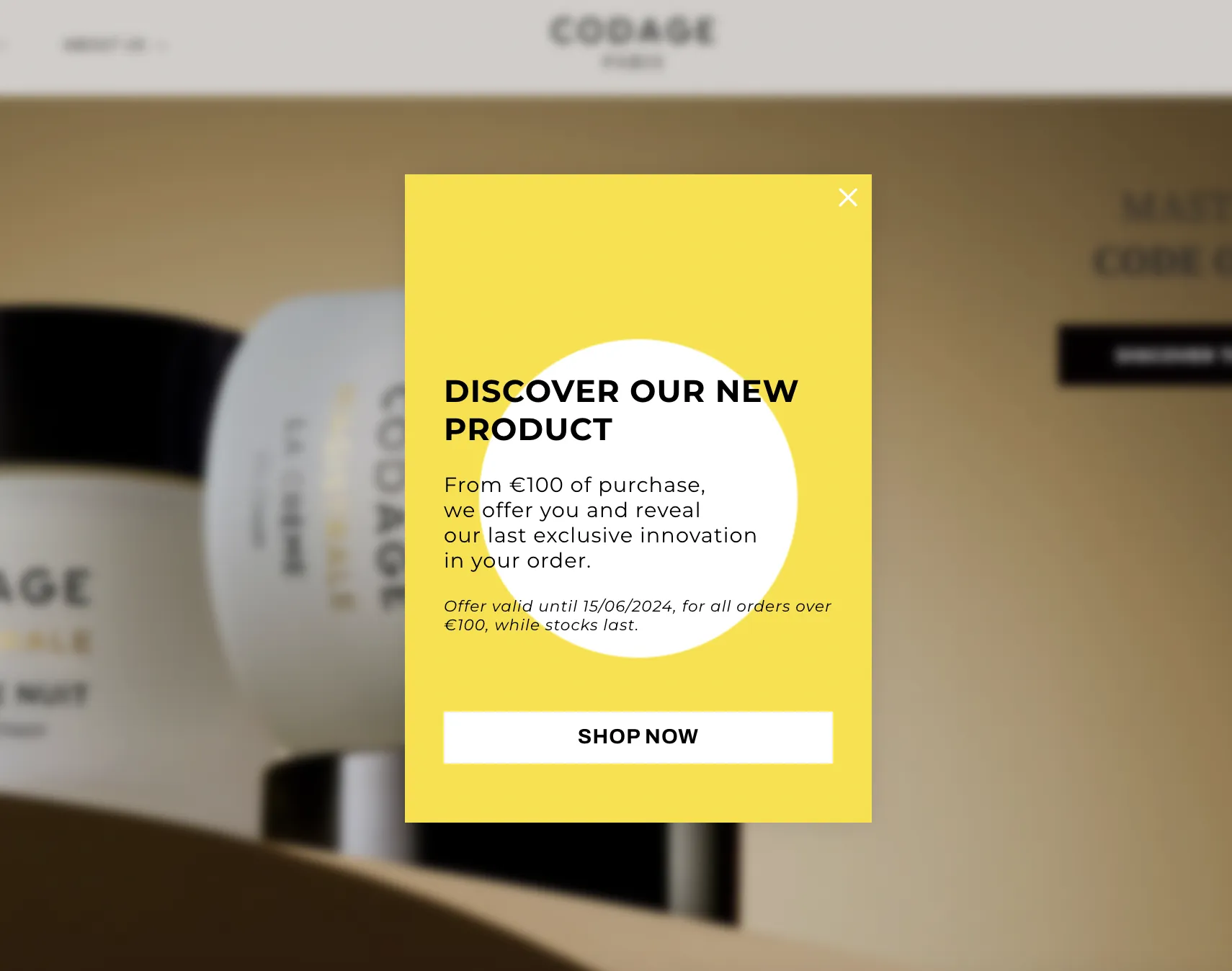 example of popup campaign