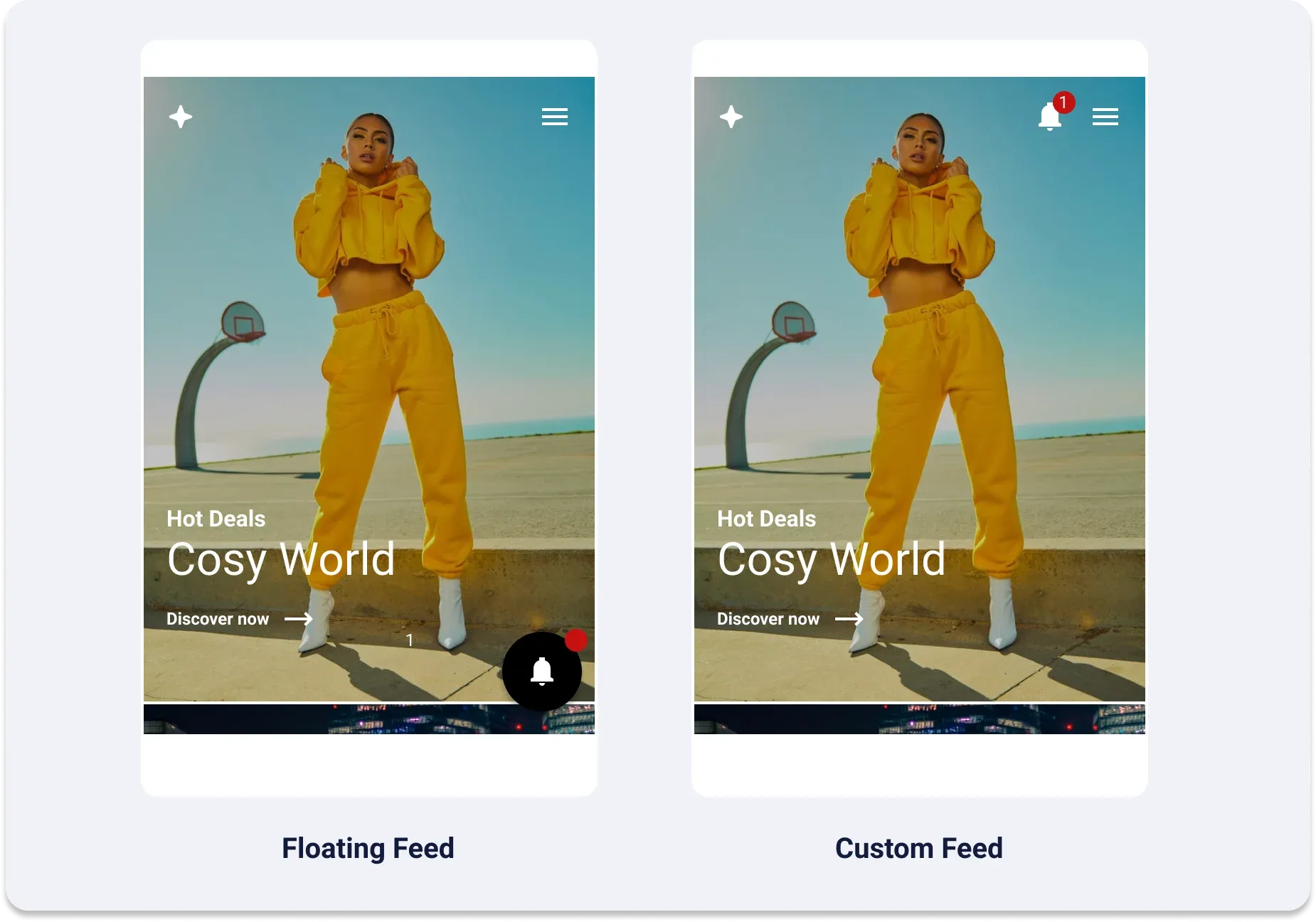 notification feed