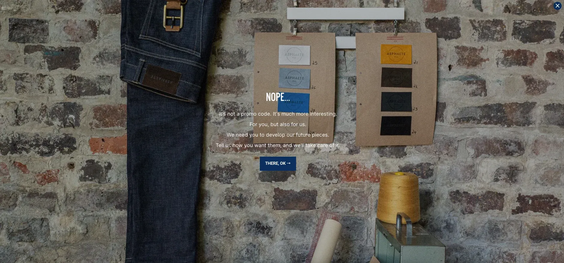 full screen popup