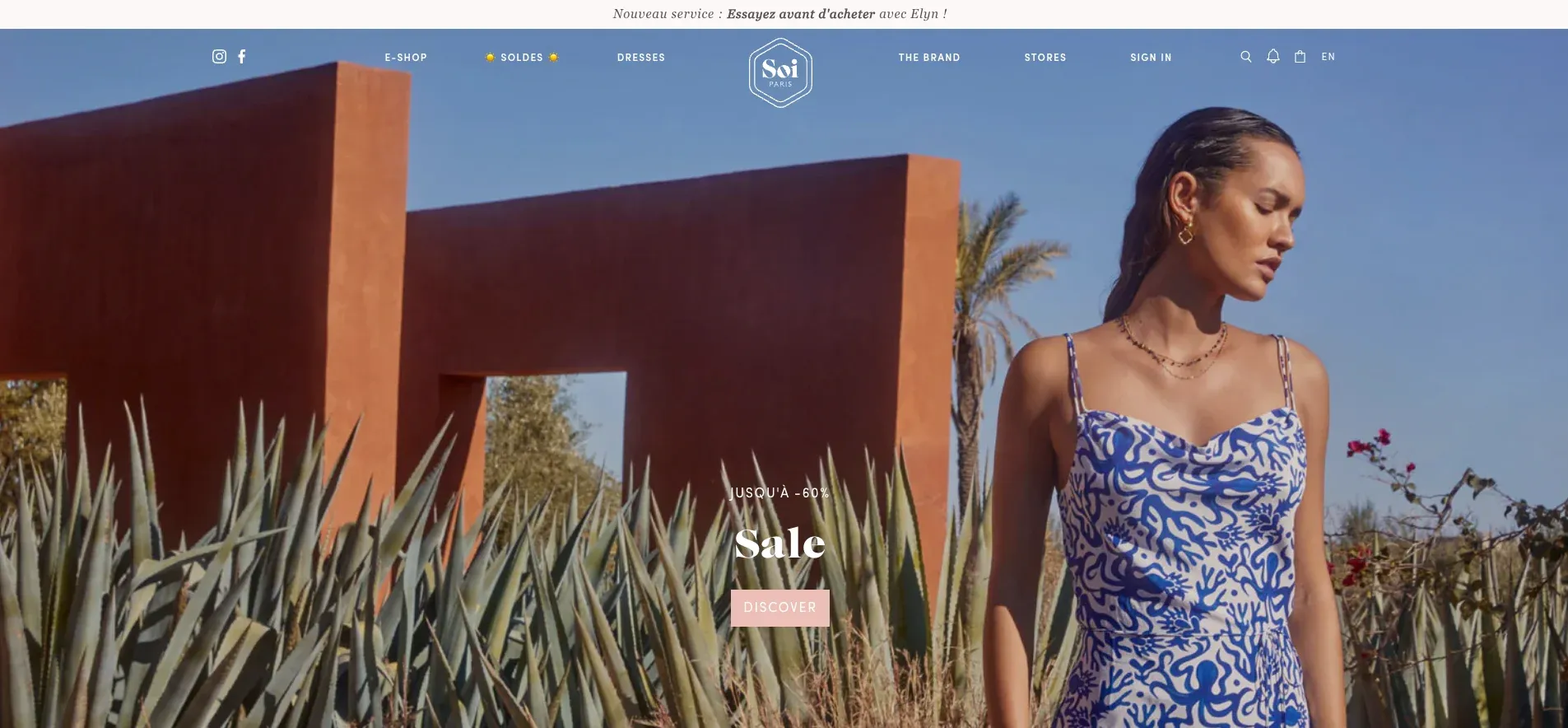 soi paris online store website example