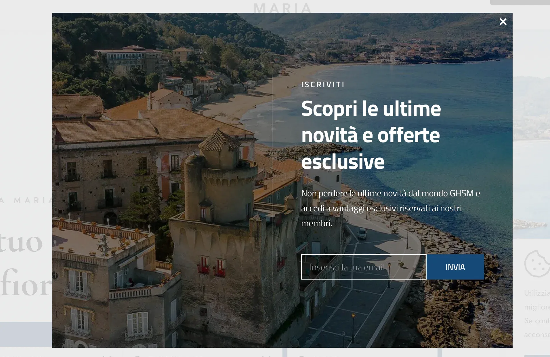 email capture campaign from hotel