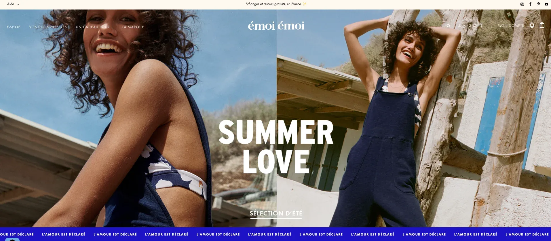emoi emoi ecommerce website design
