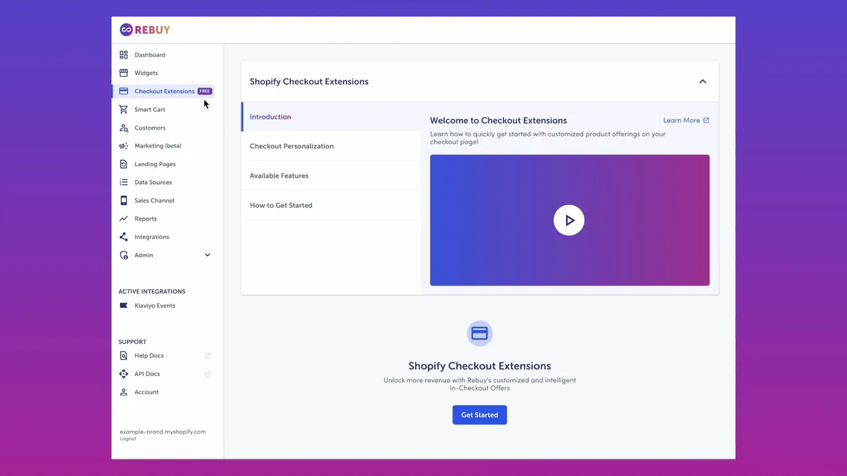 Rebuy Checkout Extensions