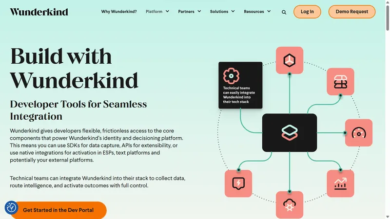 Build with Wunderkind developer page
