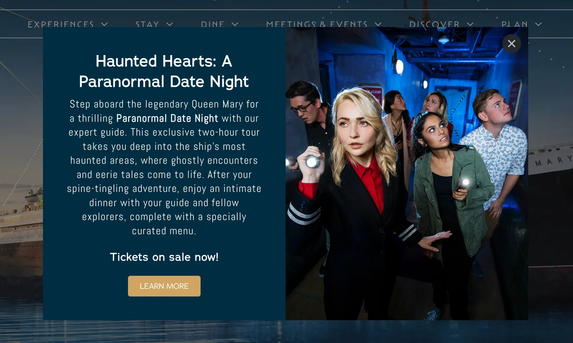 promotion of an event on queen mary
