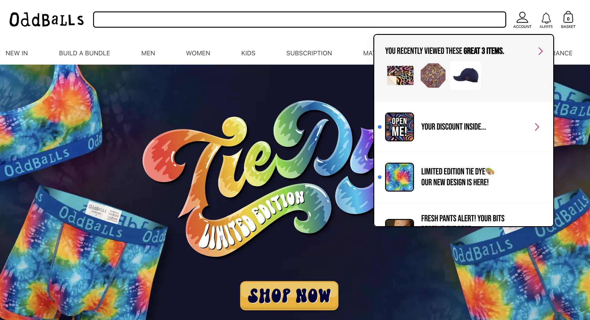 product recommendations on oddballs ecommerce