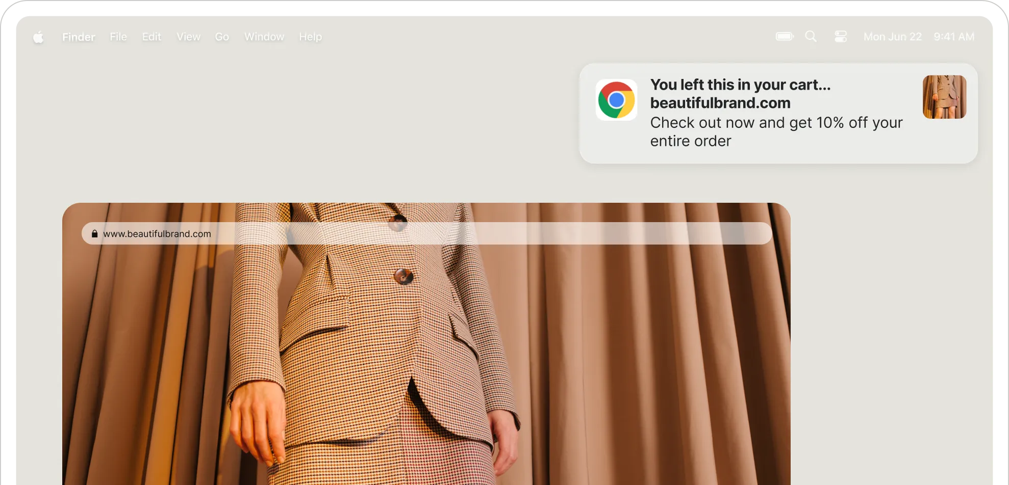 web push Abandoned Cart Nudges