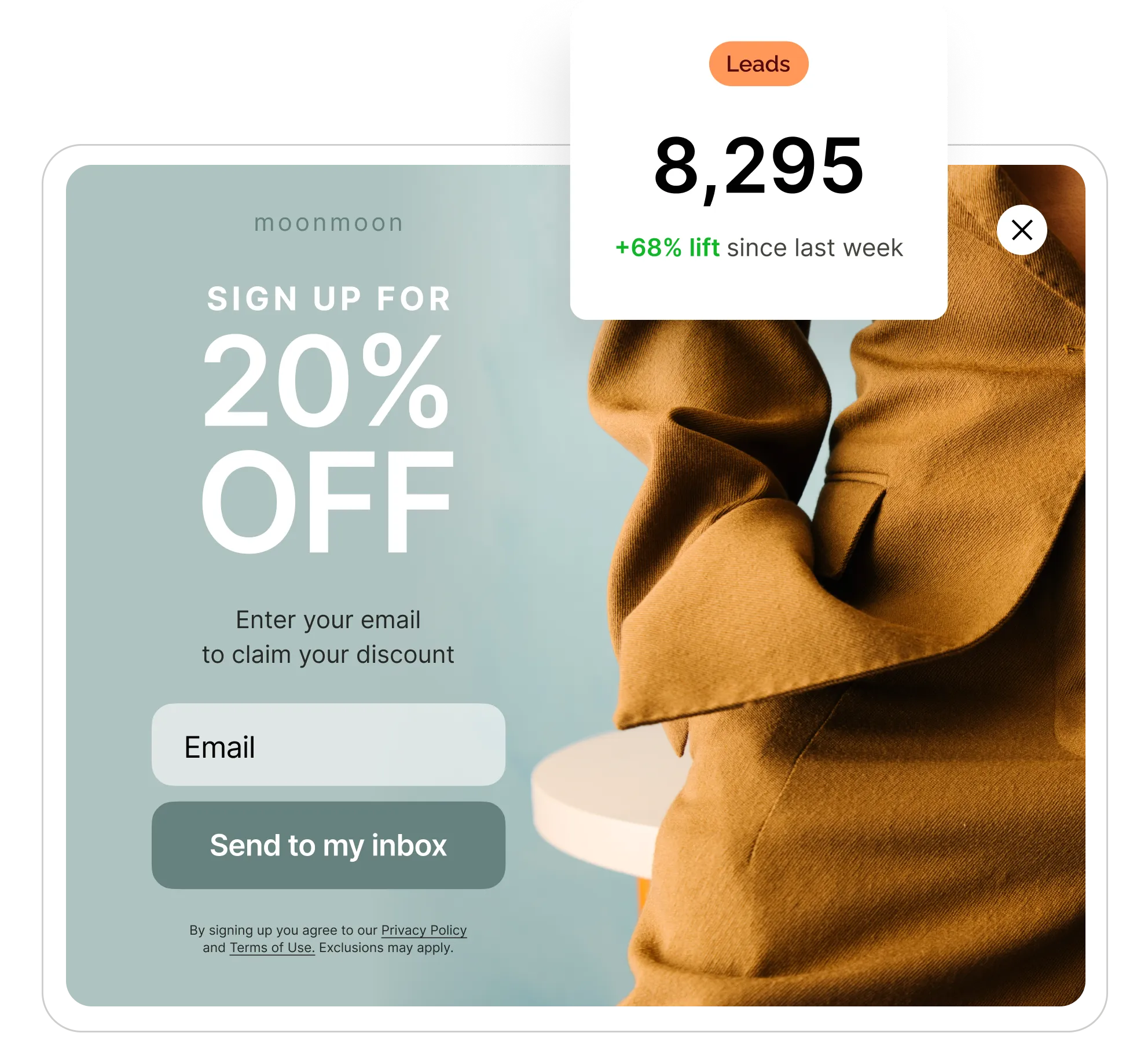 lead gen popup hero
