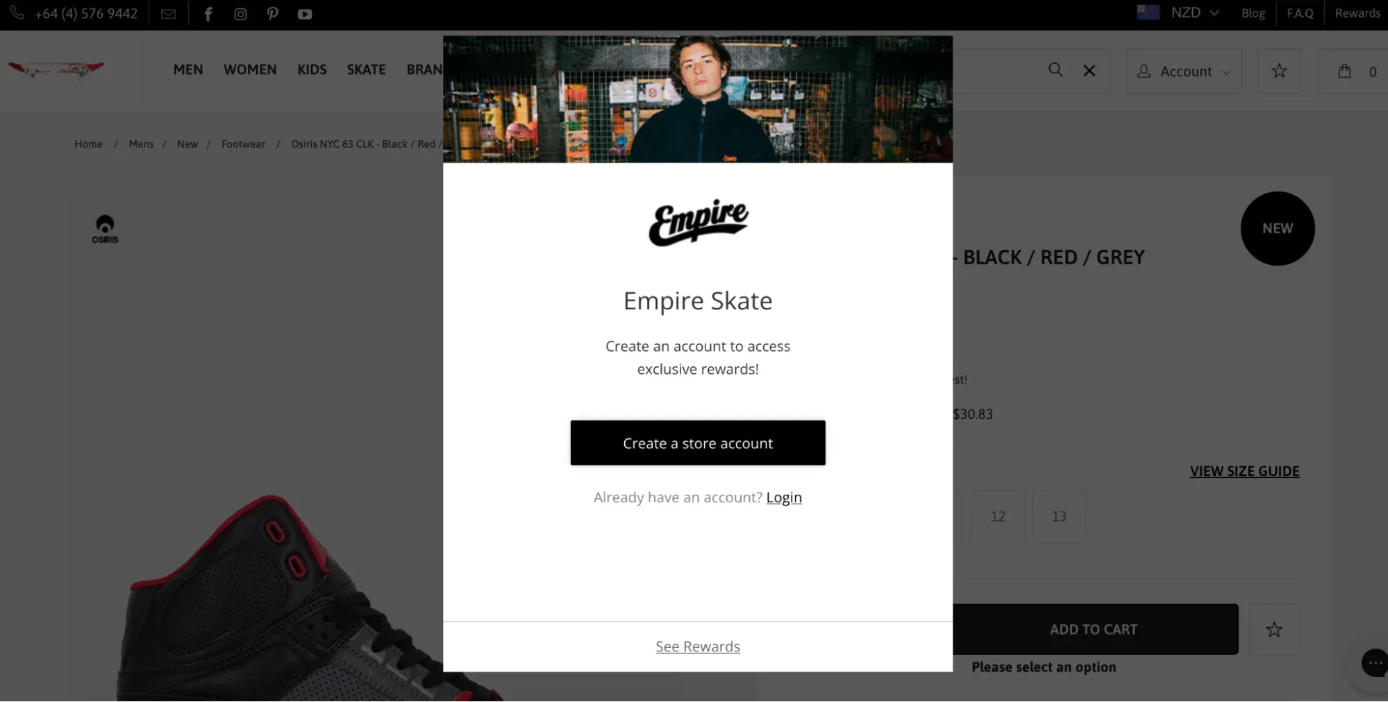 on click popup box