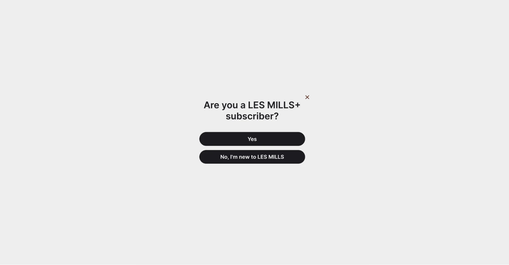 Find Your Product Quiz - workout preferences question