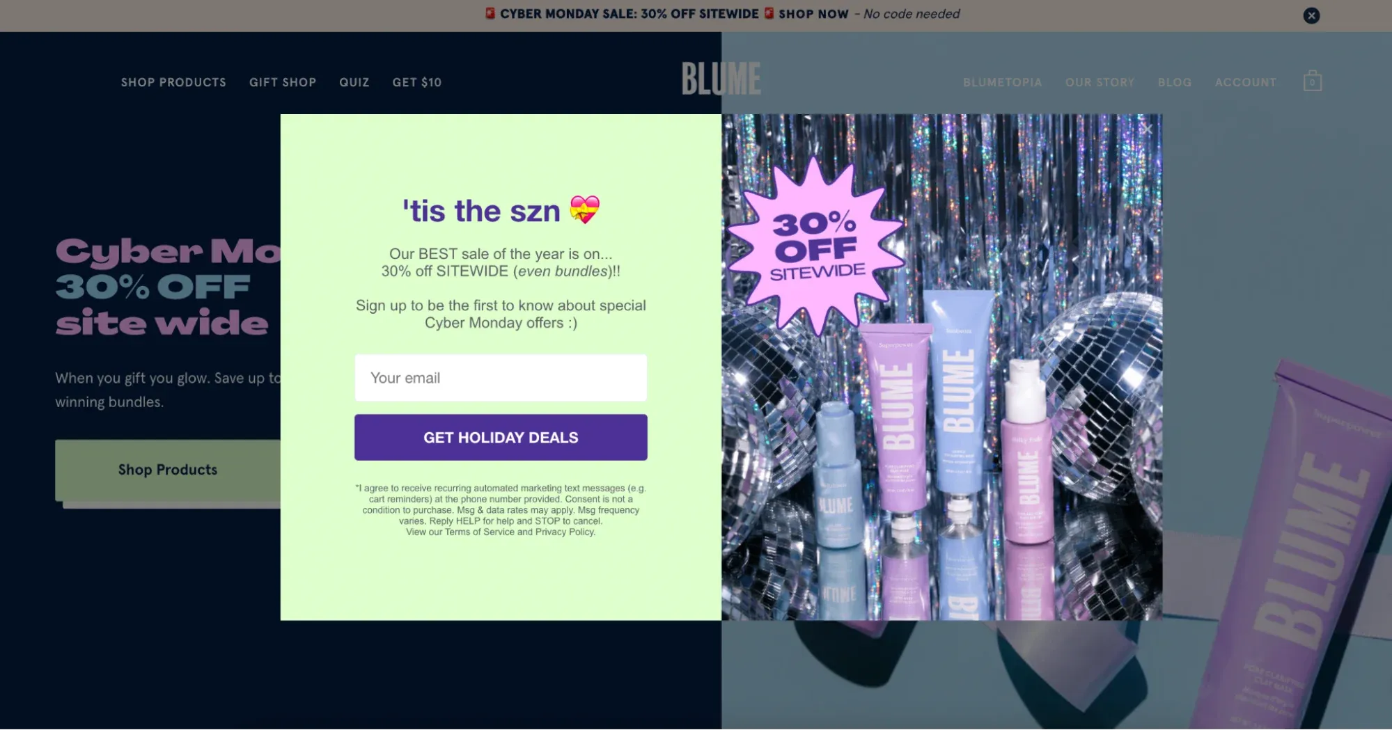 sales popup example