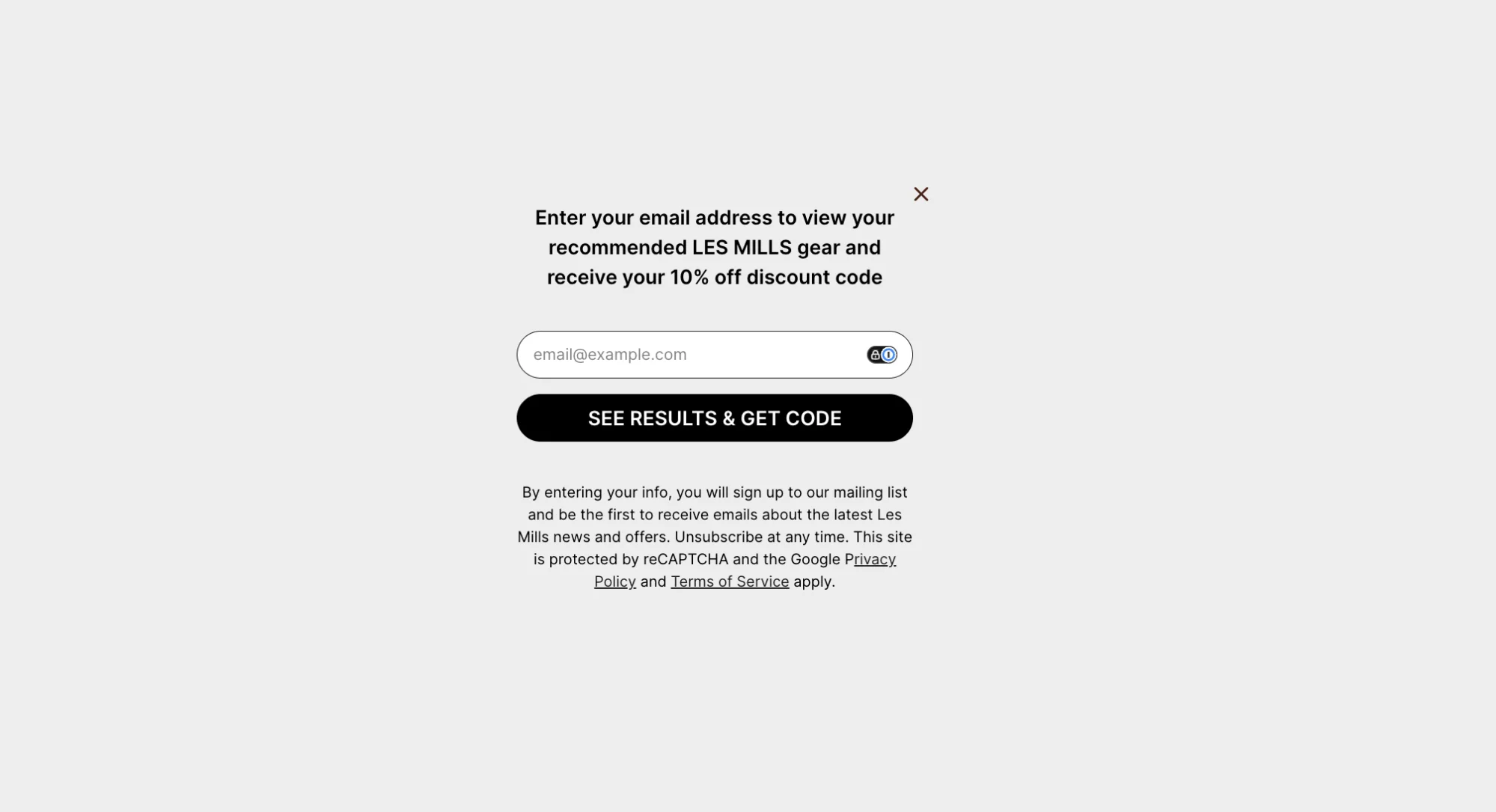 Find Your Product Quiz - email capture and recommendation