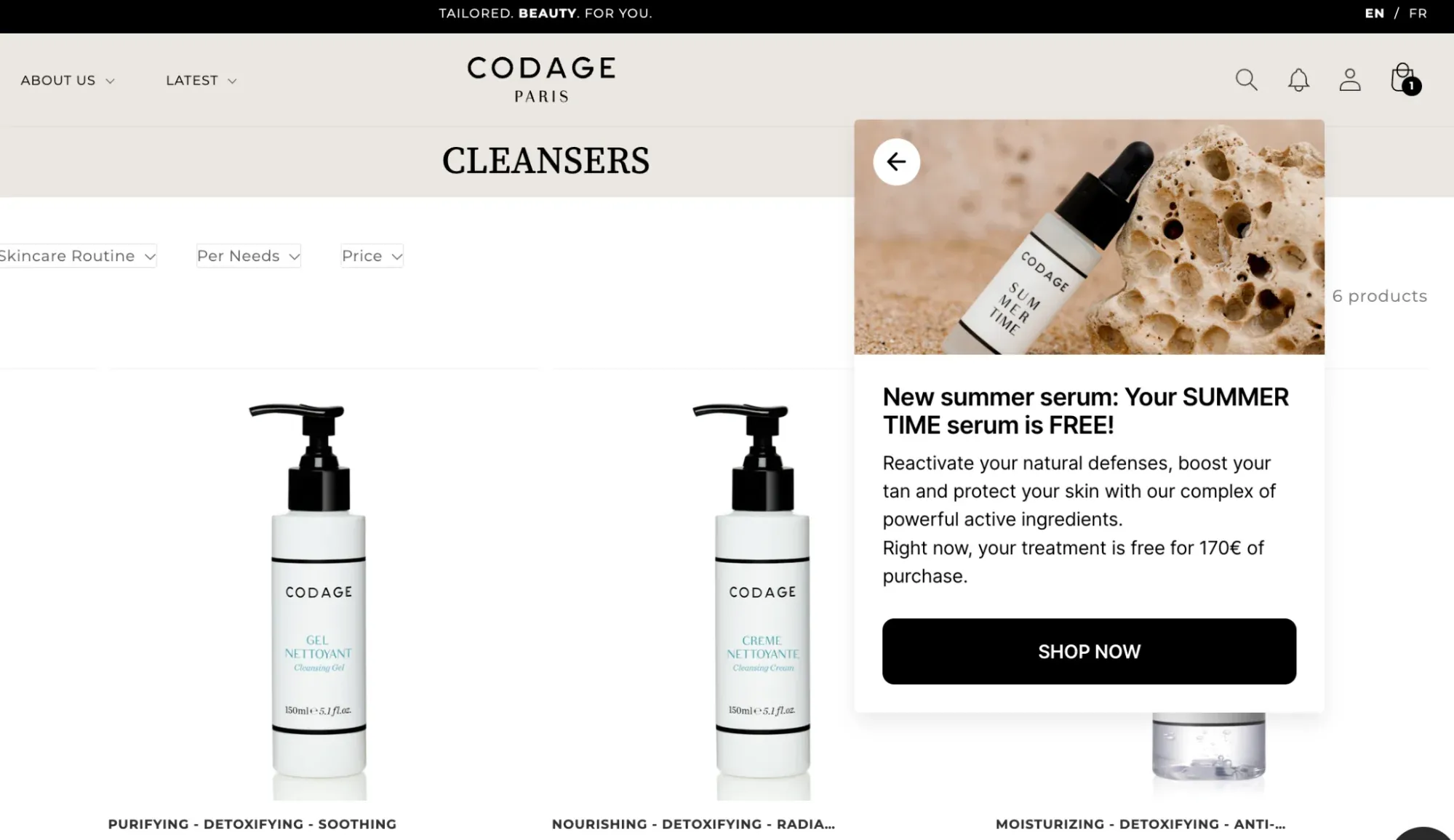 codage paris giveaway idea free item with purchase