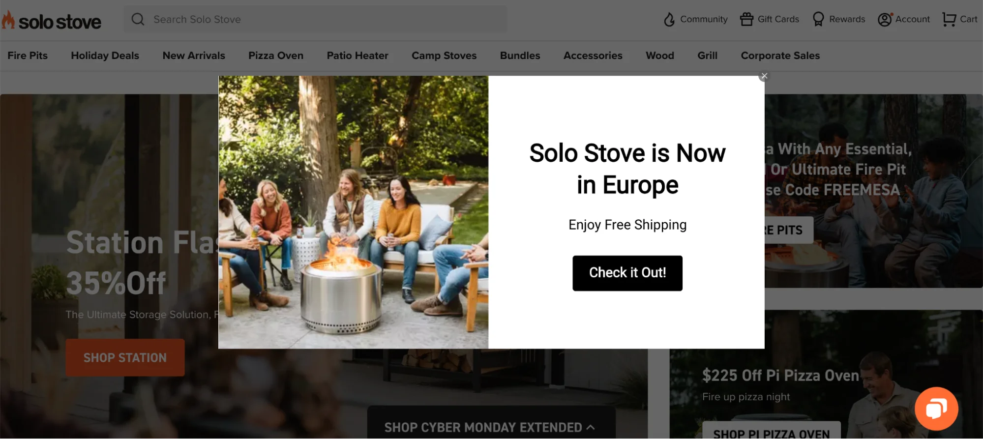 popup window example annoucement