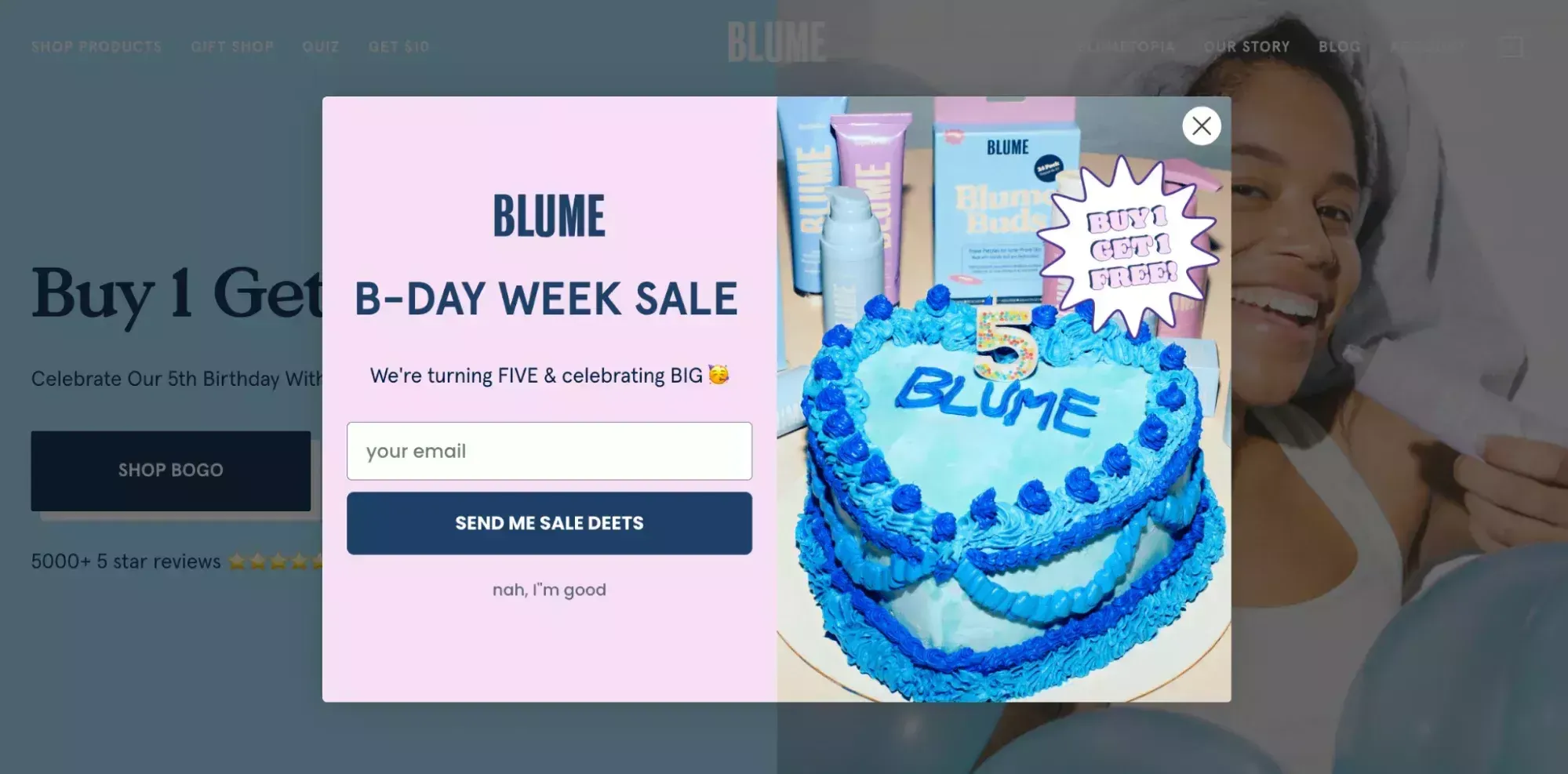 type of popup