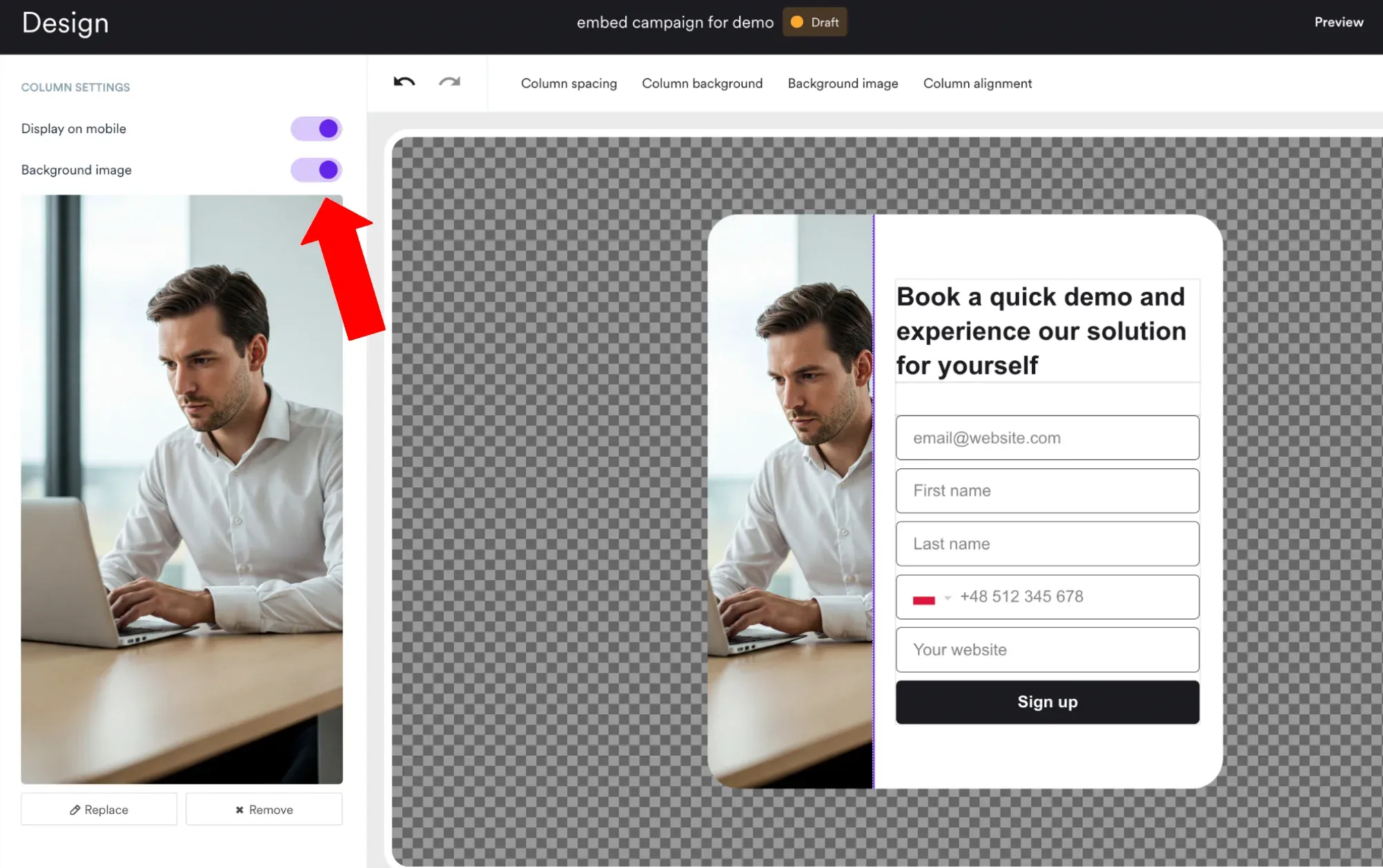 adding background image