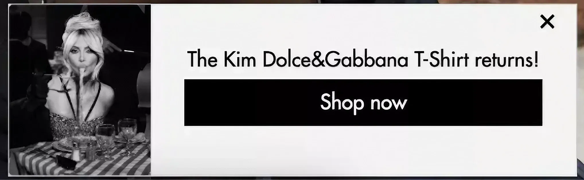 dolce gabbana popup