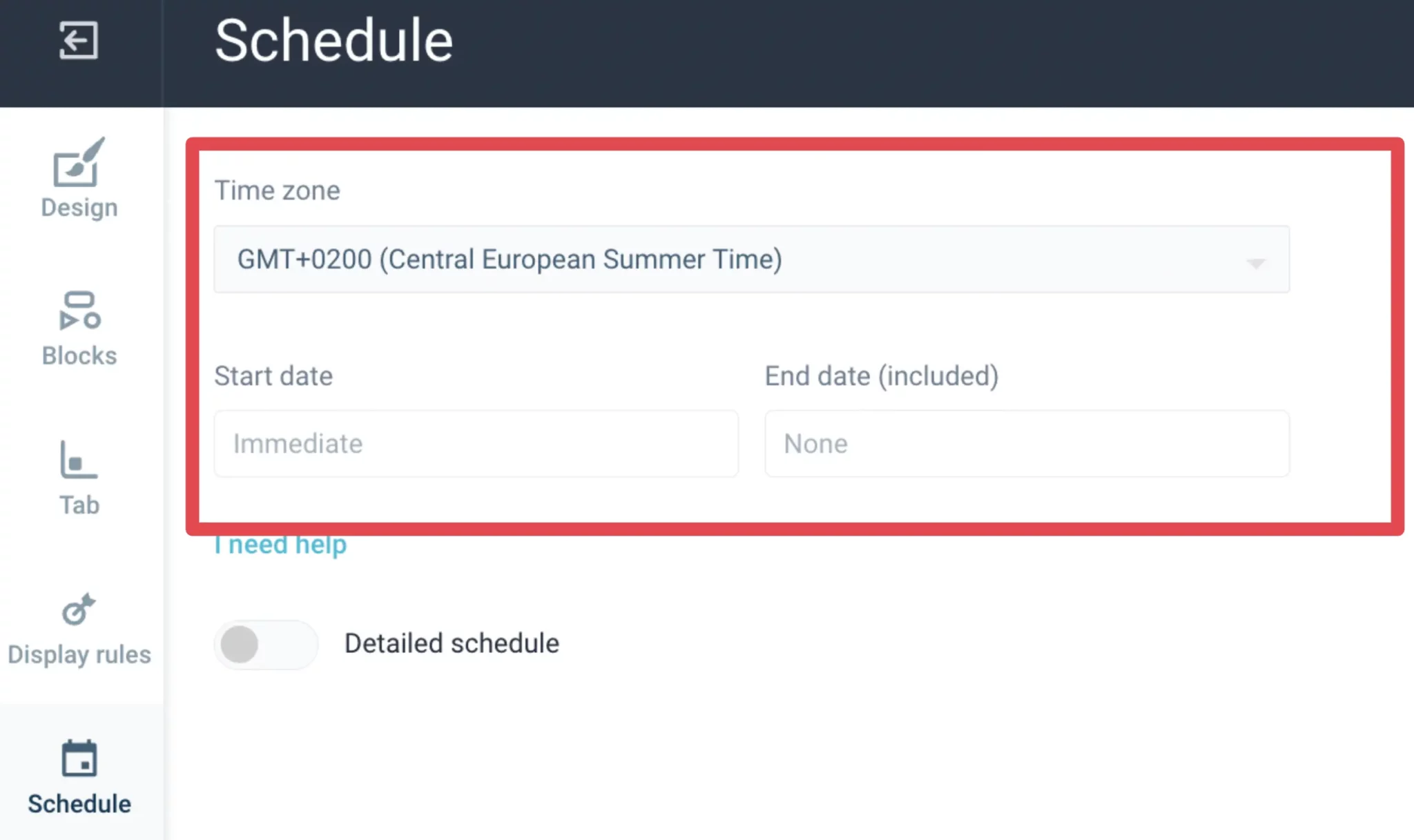 schedule setting wisepops