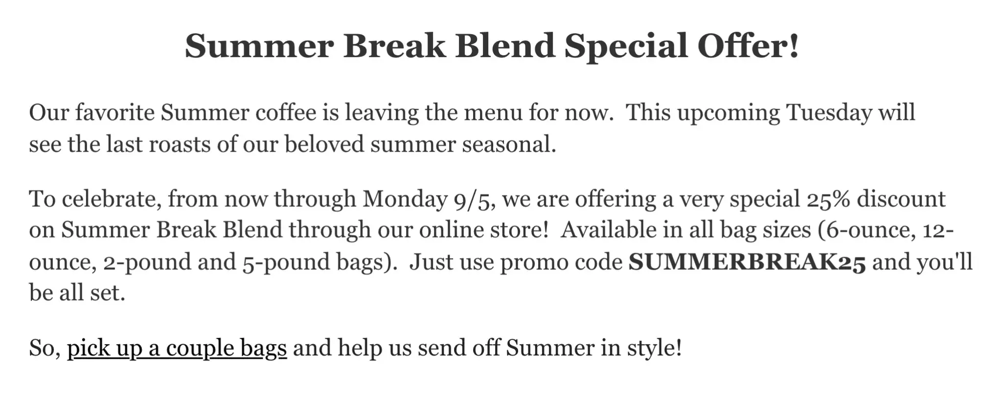 Product specific discount code idea