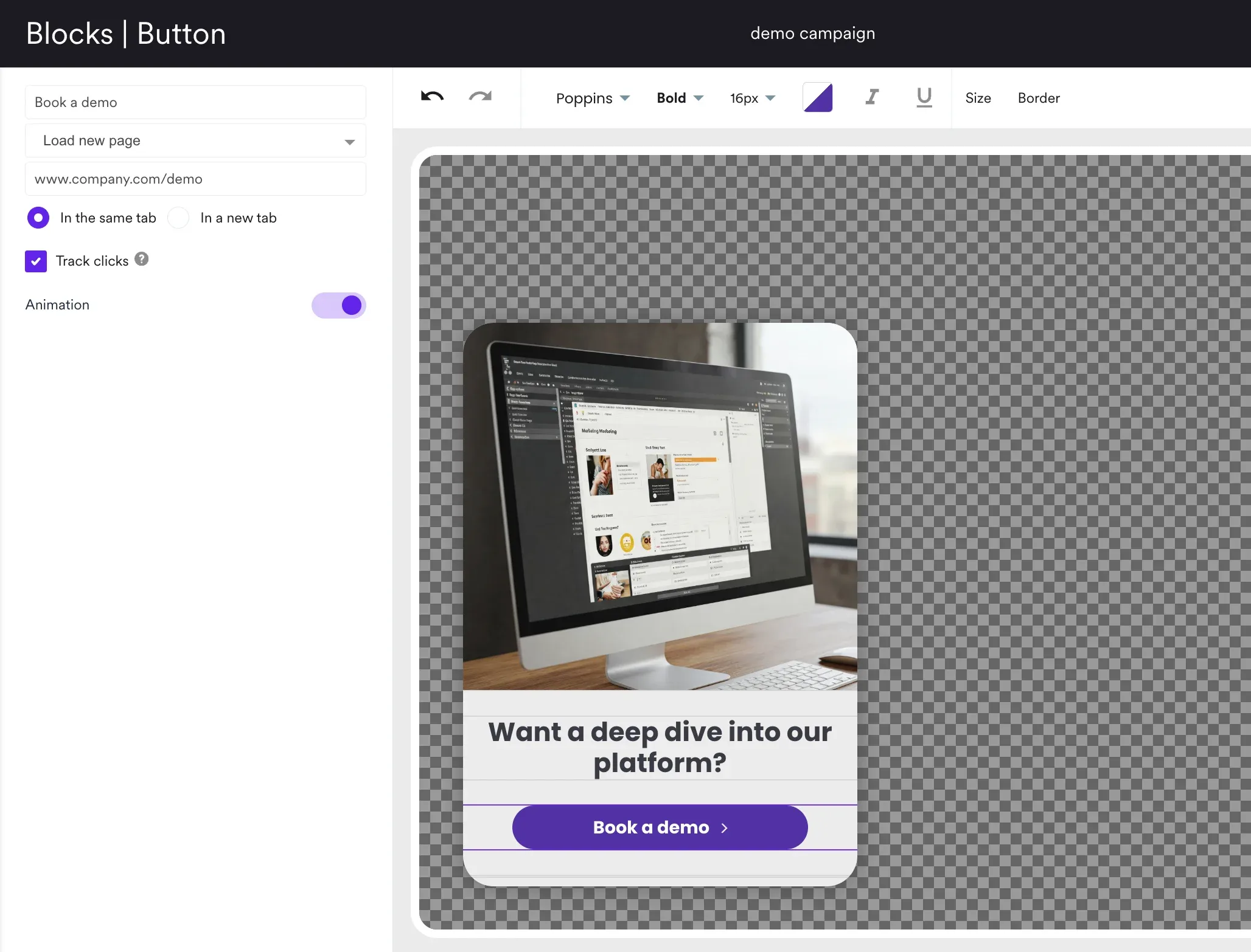 creating a demo request campaign