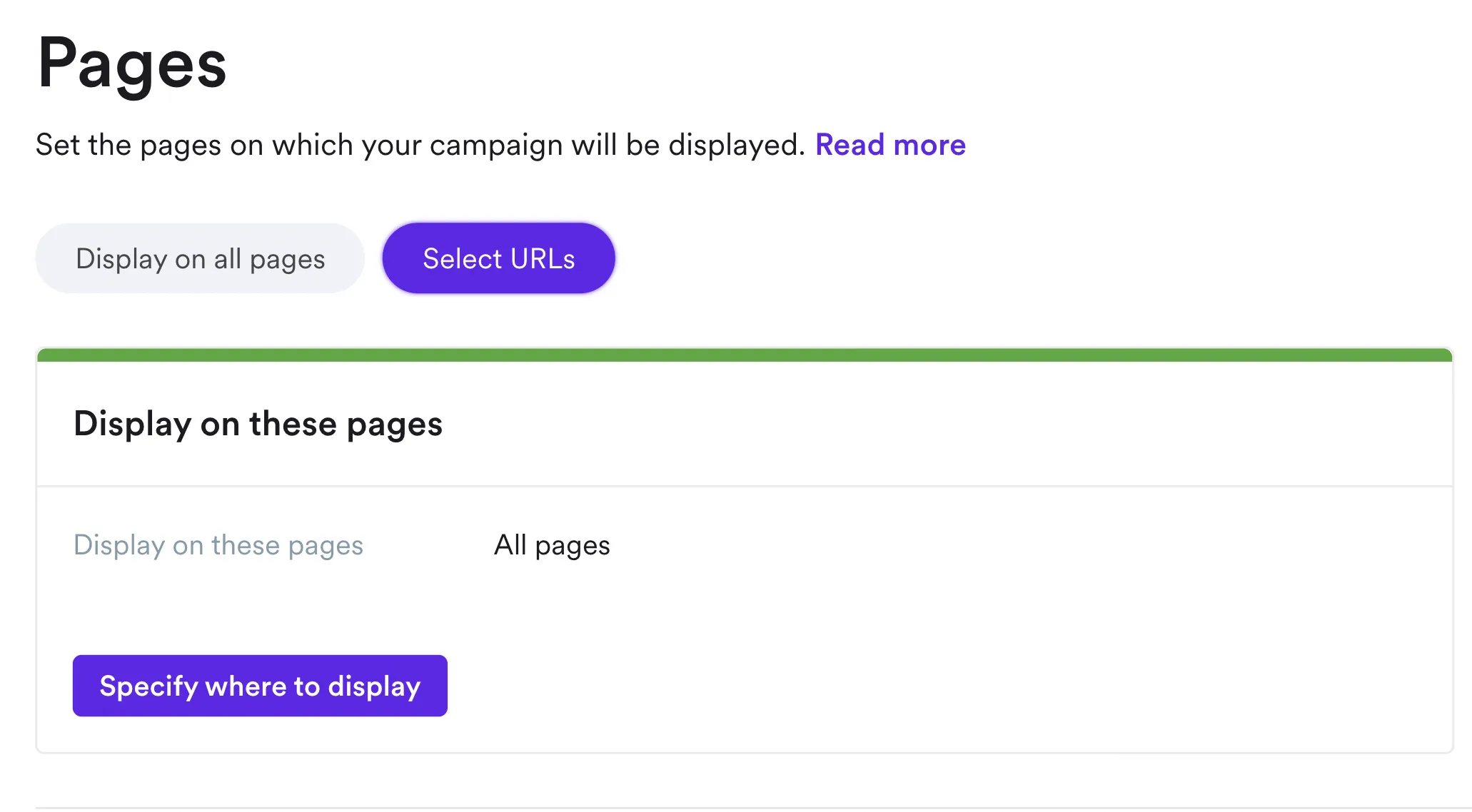 page targeting
