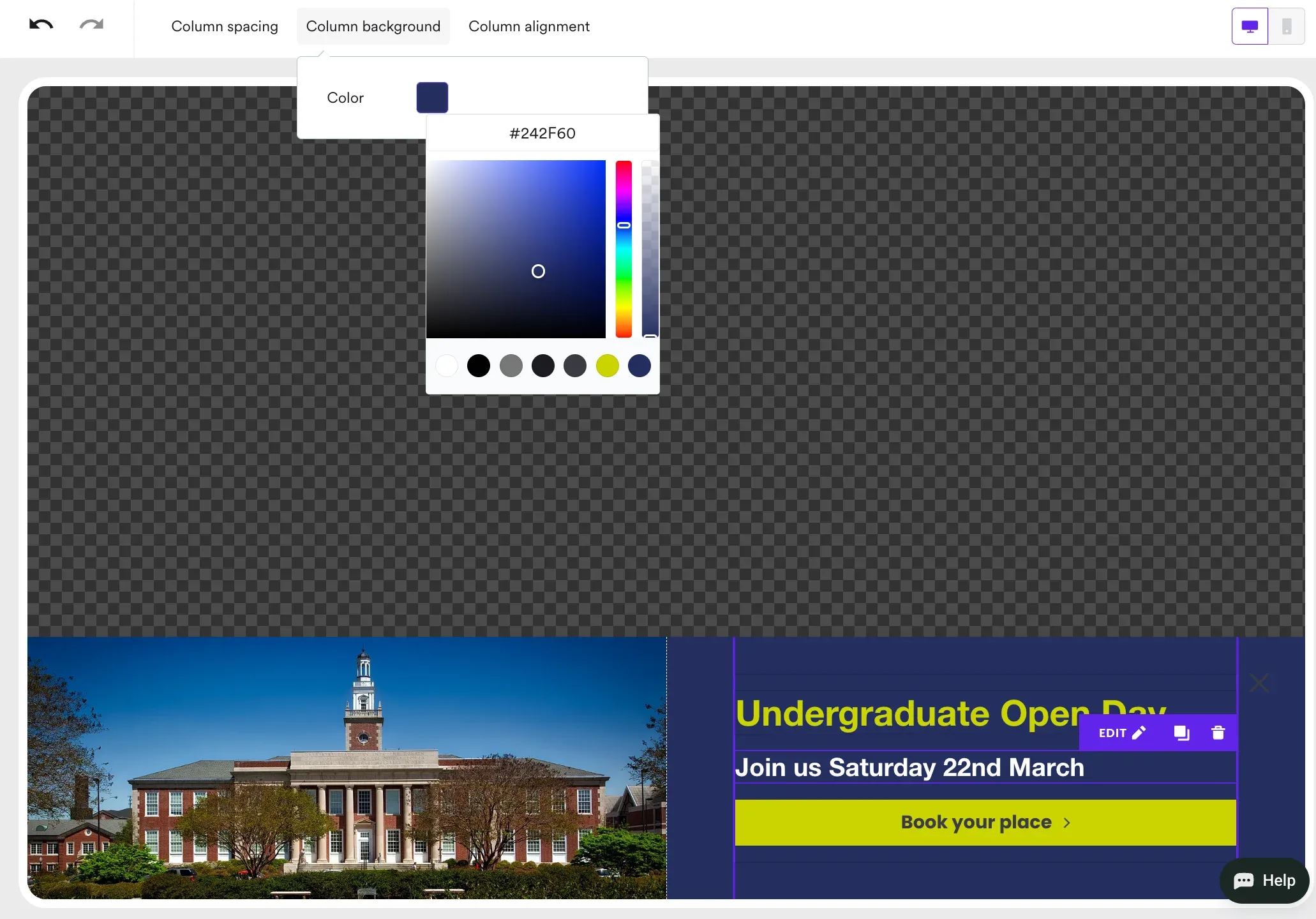 adding colors of university
