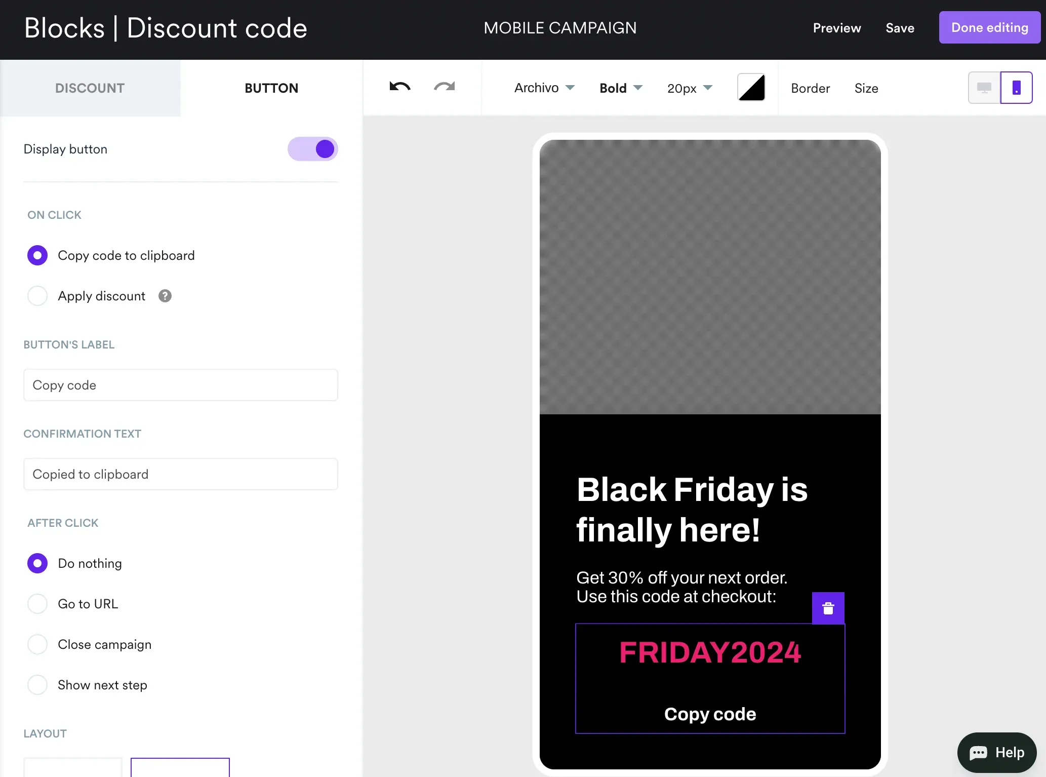 adding a discount code