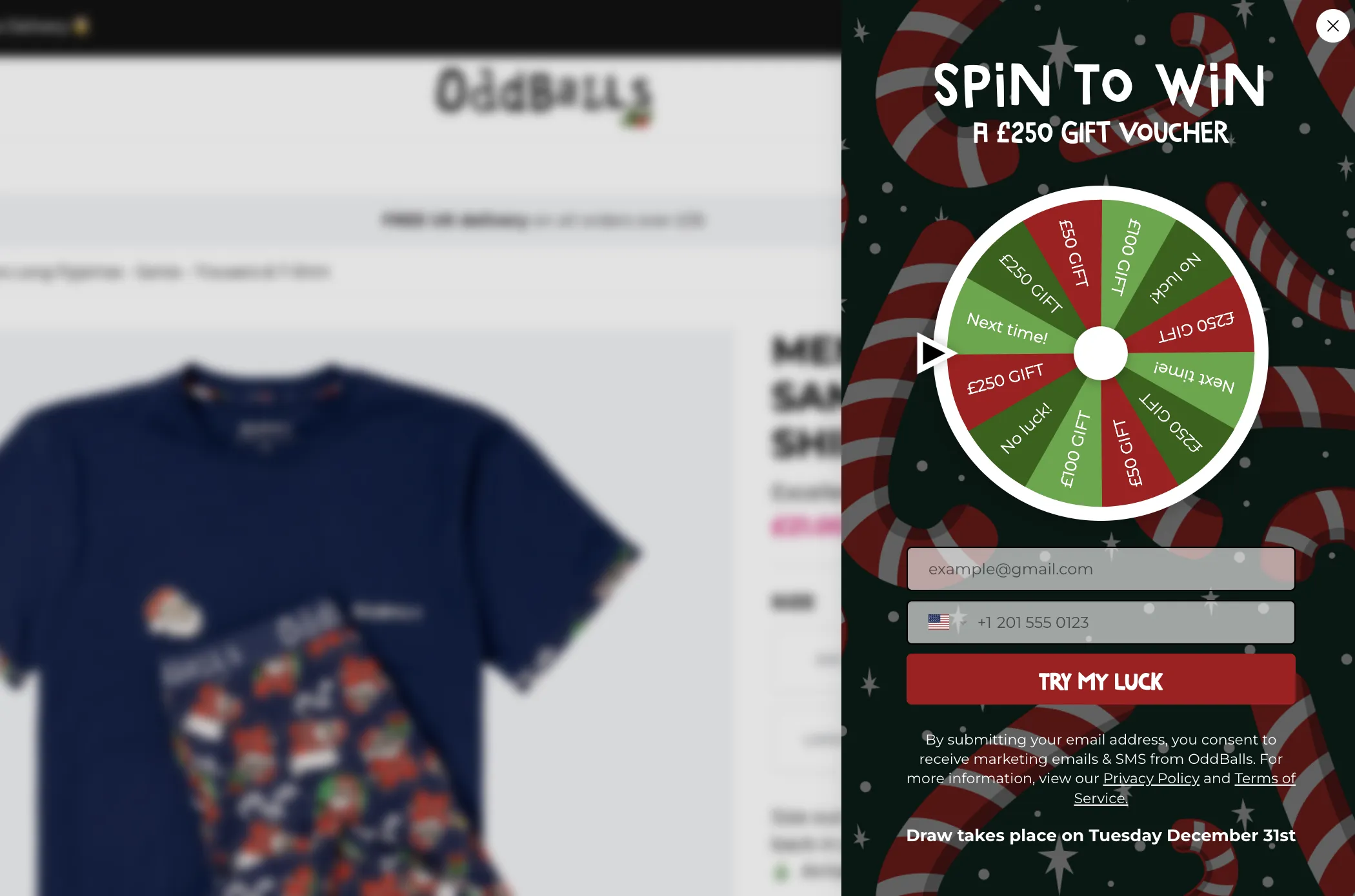 black friday wheel with gifts