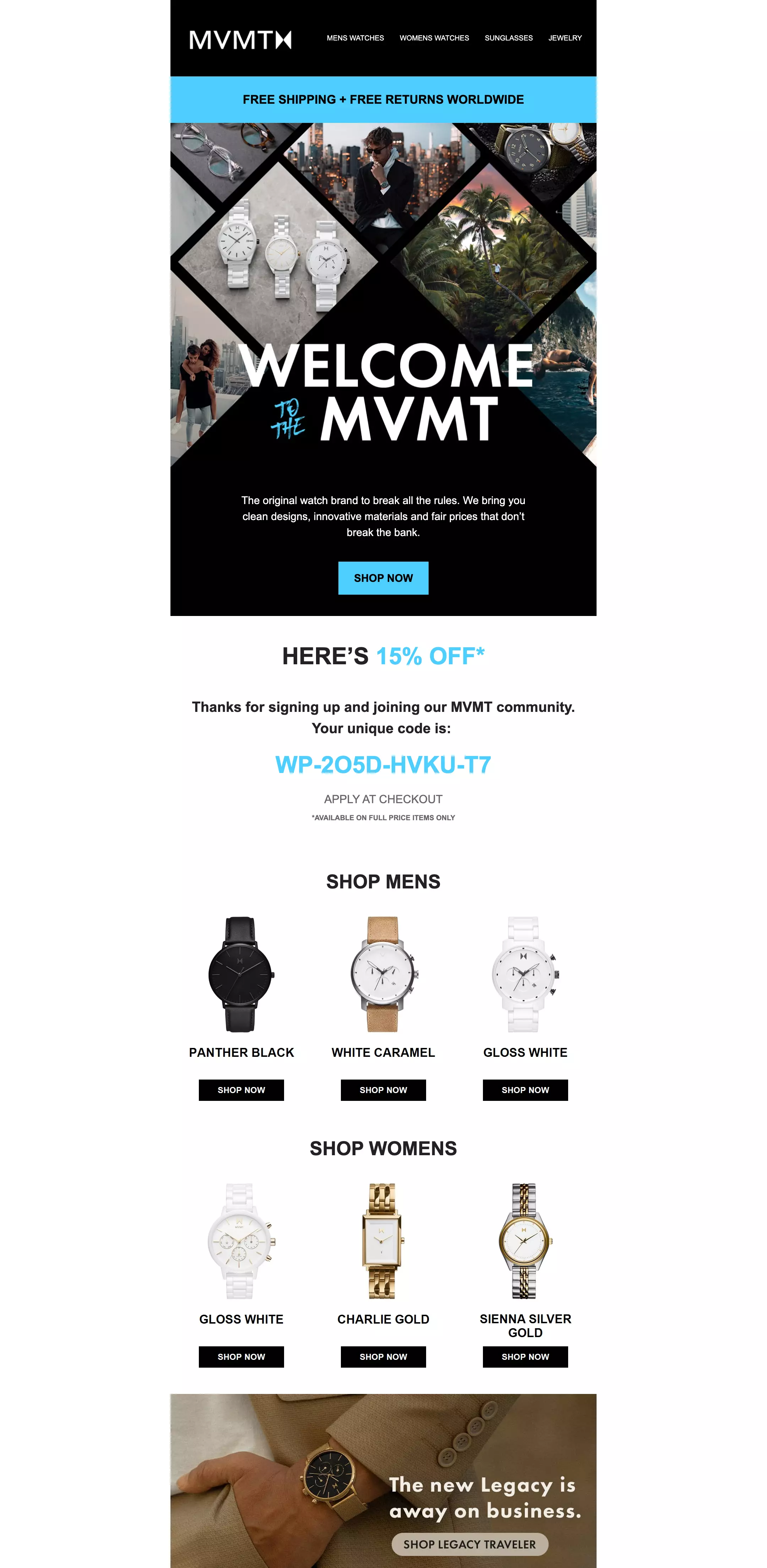 email from shopify store
