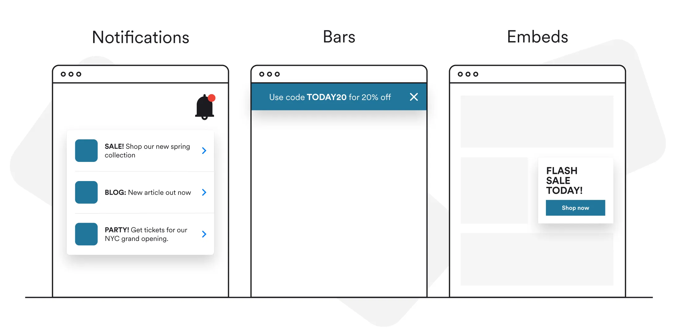 onsite channels examples for wordress