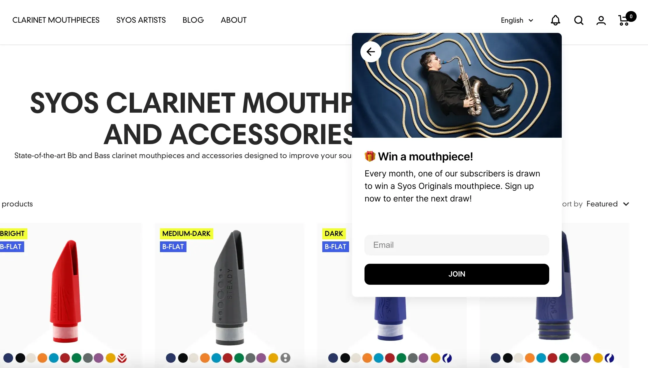 collecting email signups with onsite notifications