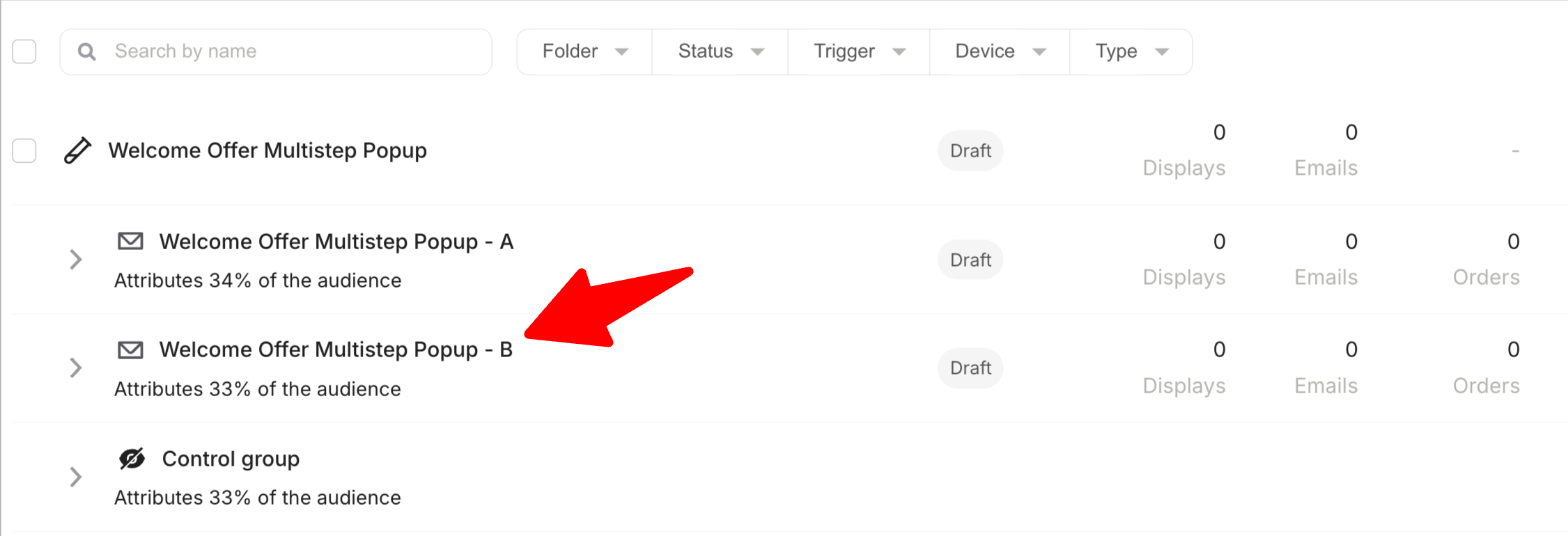 second campaign for test