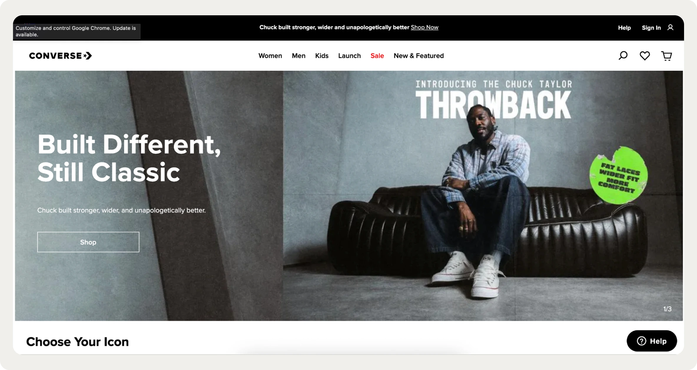 Converse Australia homepage
