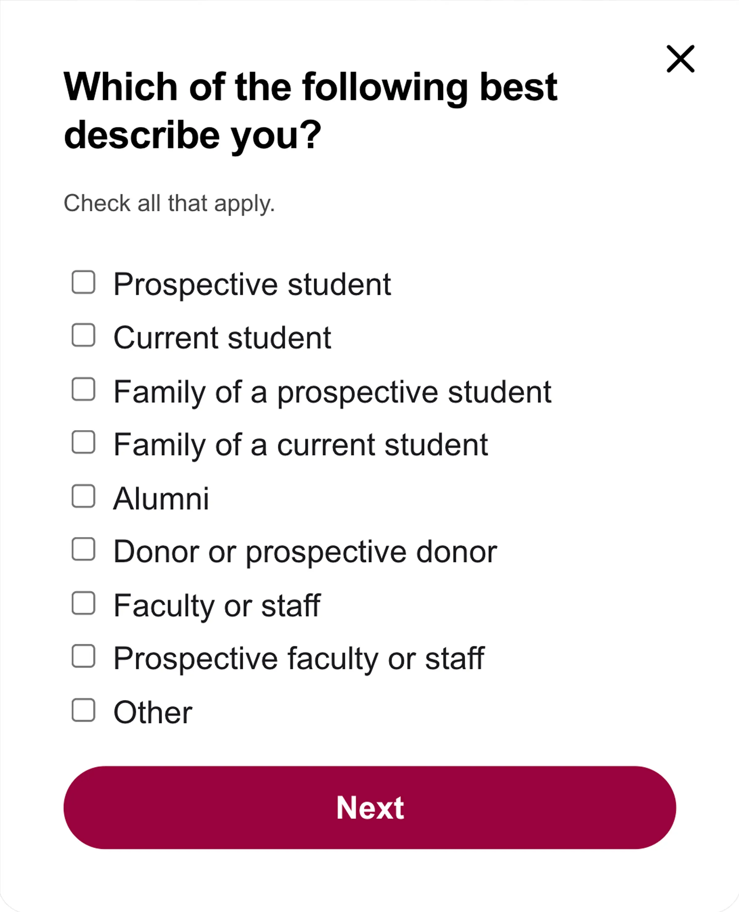 Arizona State feedback form