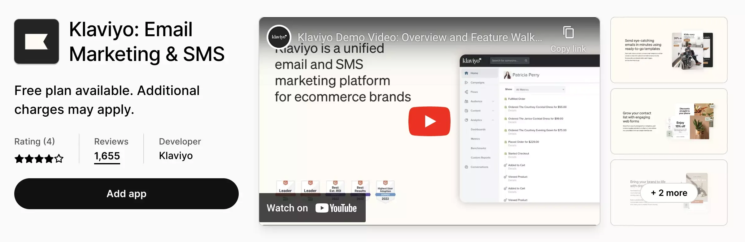 klaviyo best shopify app