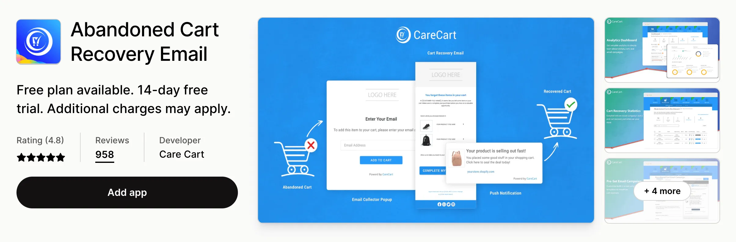 best shopify abandoned cart recovery app