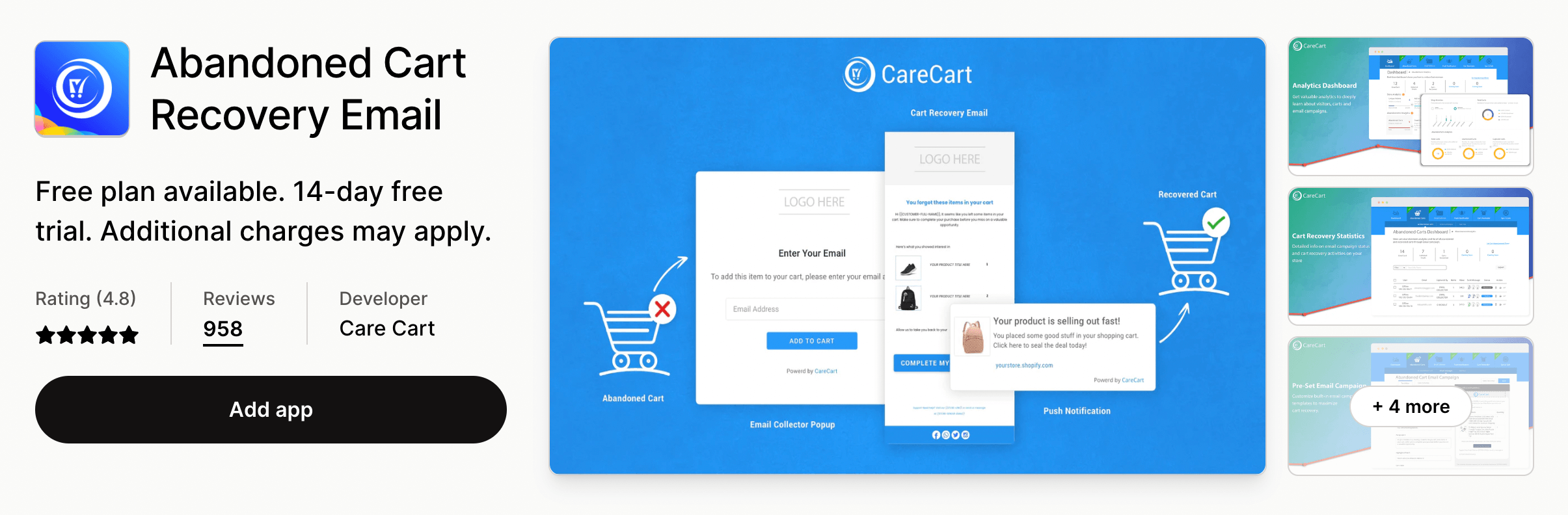 best shopify abandoned cart recovery app