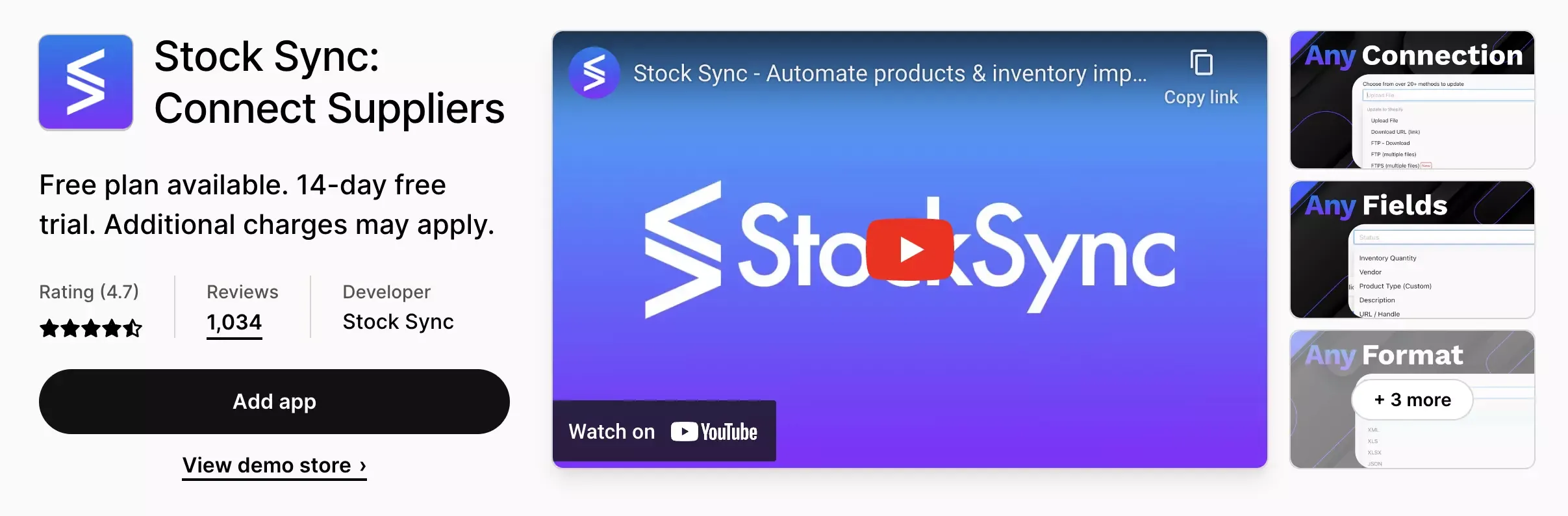 stock sync app