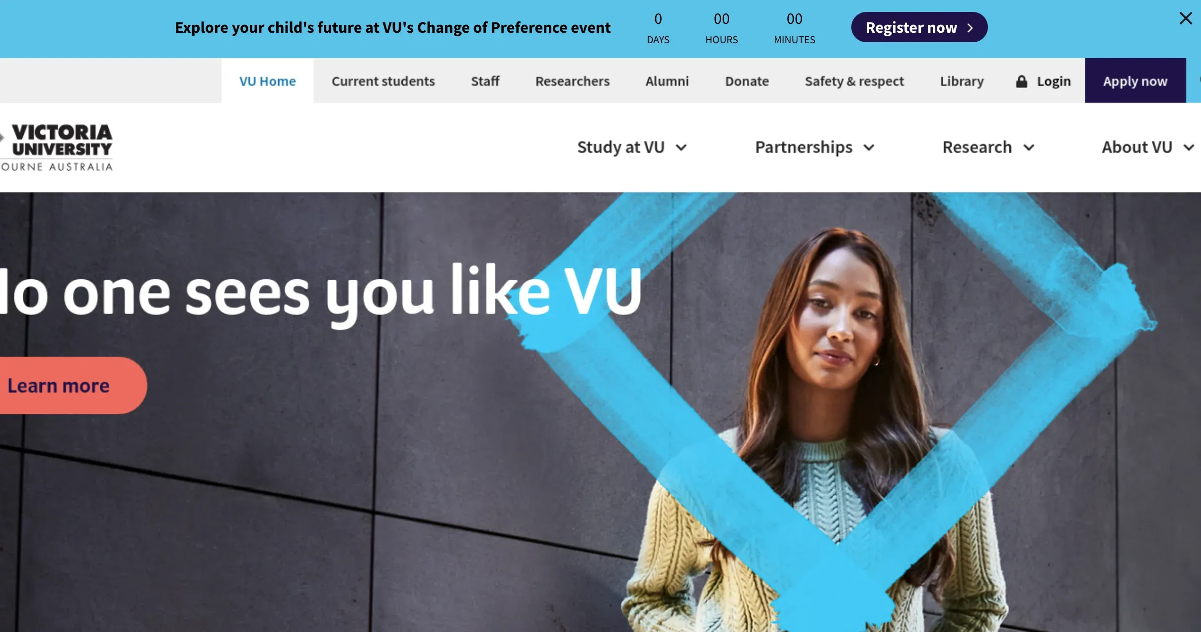 victoria university campaign