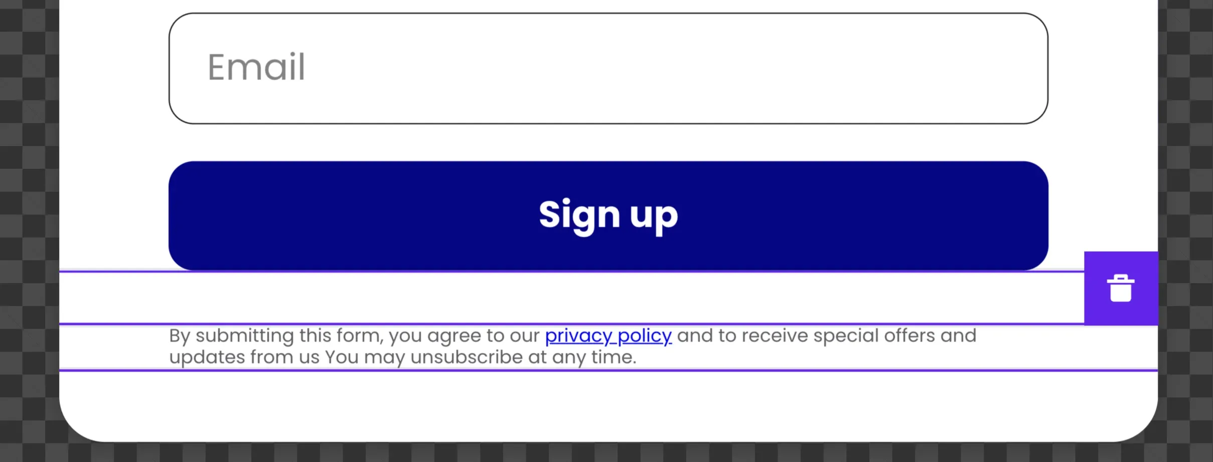 adding privacy policy