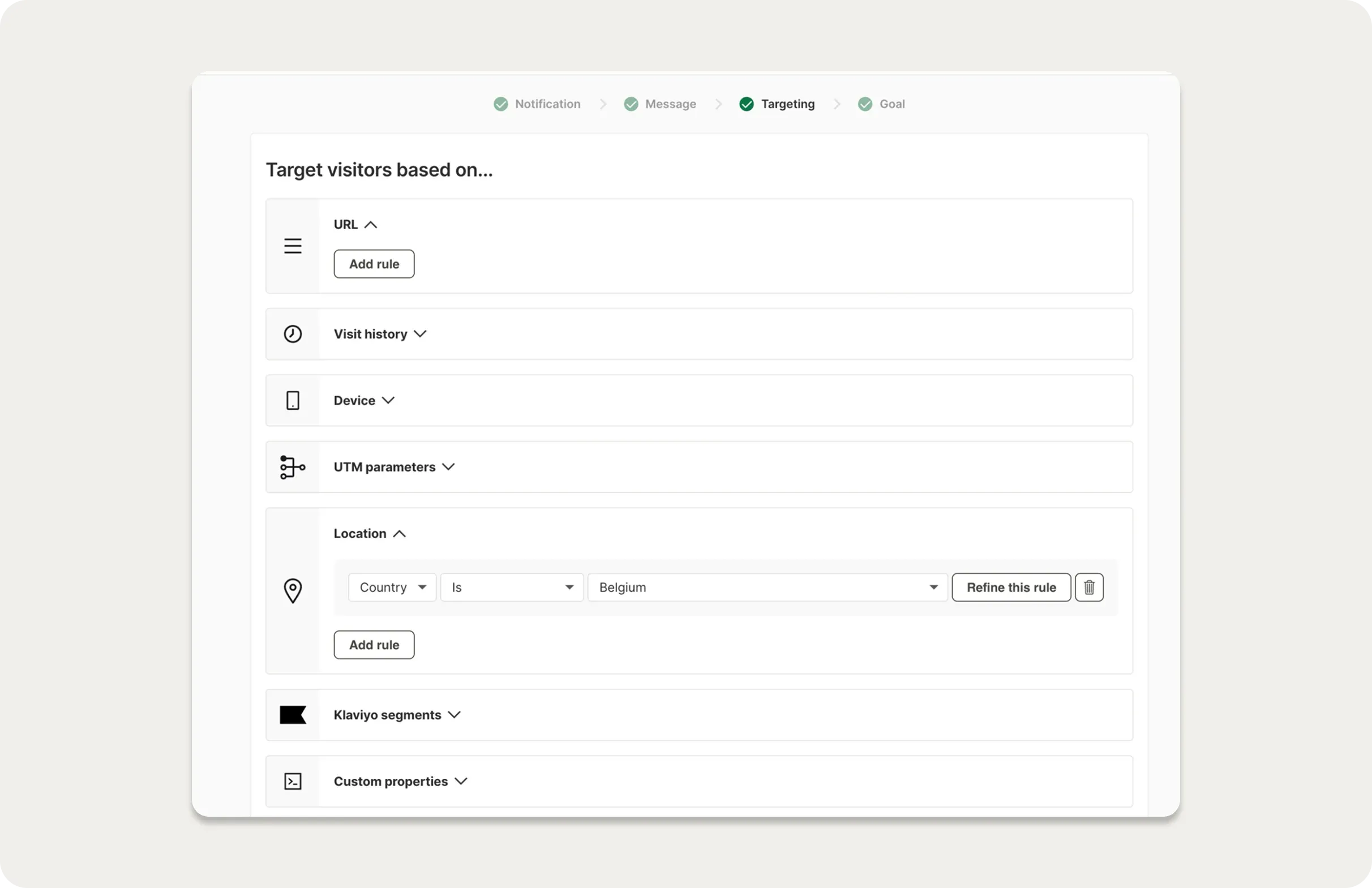 location based targeting feed